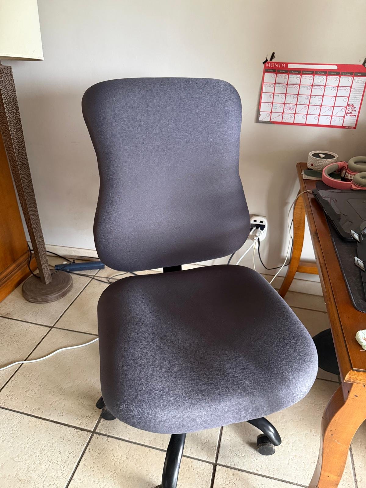 Office chair (black/gray fabric) thumbnail